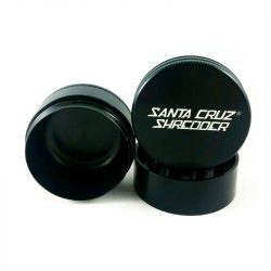 black Santa Cruz Shredder medium 3 Piece metal herb Grinder