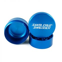 blue Santa Cruz Shredder medium 3 Piece metal herb Grinder