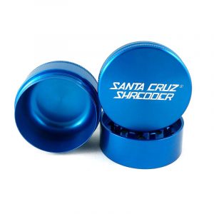 blue Santa Cruz Shredder medium 3 Piece metal herb Grinder