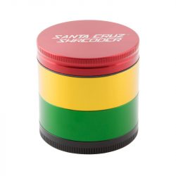 rasta Santa Cruz Shredder medium 4 Piece metal herb Grinder