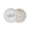 white Santa Cruz shredder Vibes Hemp 2-piece grinder