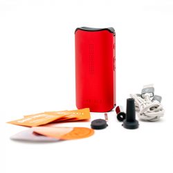 red DaVinci IQC Vaporizer package contents
