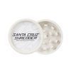 white Santa Cruz Shredder 2-Piece hemp Grinder