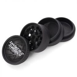 black Santa Cruz Shredder 4-Piece hemp Grinder