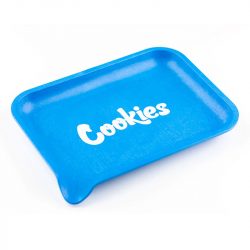 small blue Santa Cruz Shredder Cookies Rolling Tray