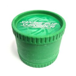 green Santa Cruz Shredder 3 piece Hemp Grinder
